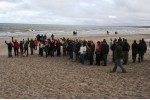 Pėsčiųjų žygio Palanga – Šventoji dalyviams šeštadienį šypsosis saulė
