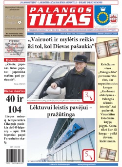 Palangos tilto laikraštis, Data: 2015-03-23, Numeris: 22(1358) 