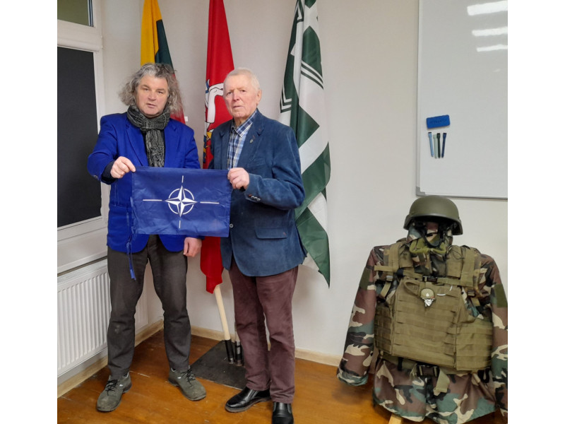 Istorinės atminties popietė su buv. Generolo J. Žemaičio Palangos 306-osios kuopos vadu Adolfu Sendrausku