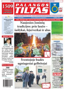 Palangos tilto laikraštis, Data: 2014-06-19, Numeris: 46(1284) 