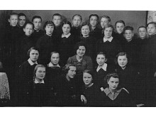 Mokytoja V. Žilinskaitė su mokiniais, 1938 m.