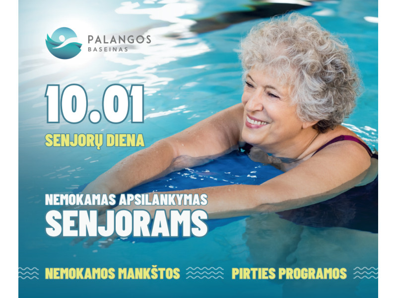 Nemokamas apsilankymas Palangos baseine senjorams