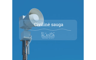 Spalio 7 d. 11.52 val. vyks perspėjimo ir informavimo sistemos patikrinimas, ir bus įjungiamos Palangos civilinės saugos sirenos
