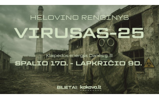 Helovino erdvė Klaipėdoje „Virusas 25” – jau nuo spalio 17 dienos
