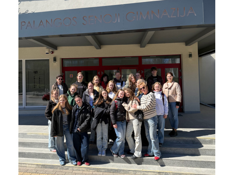 Erasmus+ projekto dalyviai, Palangos gimnazistai ir Vokietijos mokiniai, susitiko Palangoje (FOTO GALERIJA)