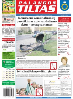 Palangos tilto laikraštis, Data: 2012-05-07, Numeris: 34 (1077) 