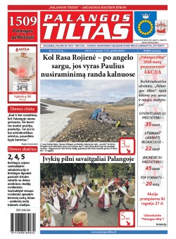 Palangos tilto laikraštis, Data: 2019-09-13, Numeris: 37 (1712) 