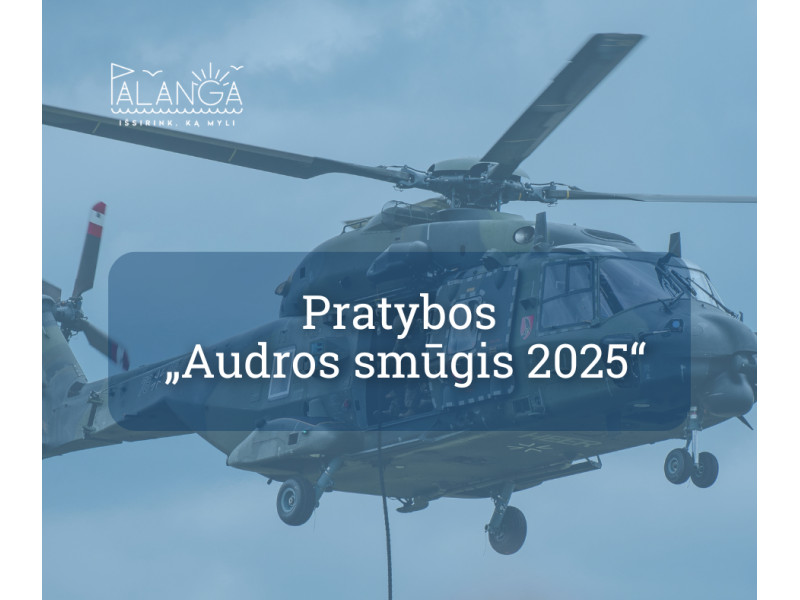 Spalio 13–31 d. Lietuvos kariuomenės Karinės jūrų pajėgos organizuoja pratybas „Audros smūgis 2025“