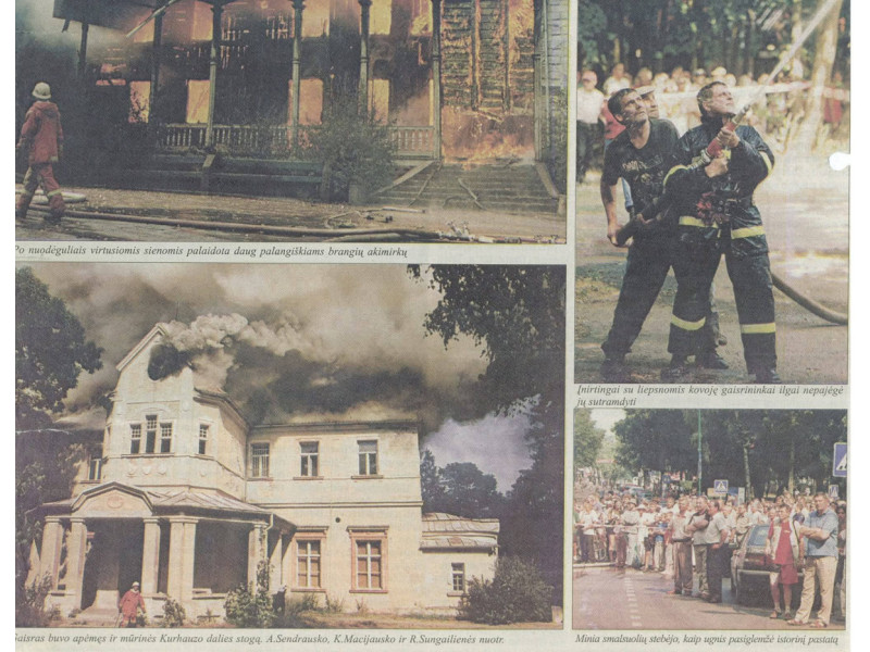 Sukako 12 metų nuo sudegusios mūrinės Palangos Kurhauzo dalies atstatymo