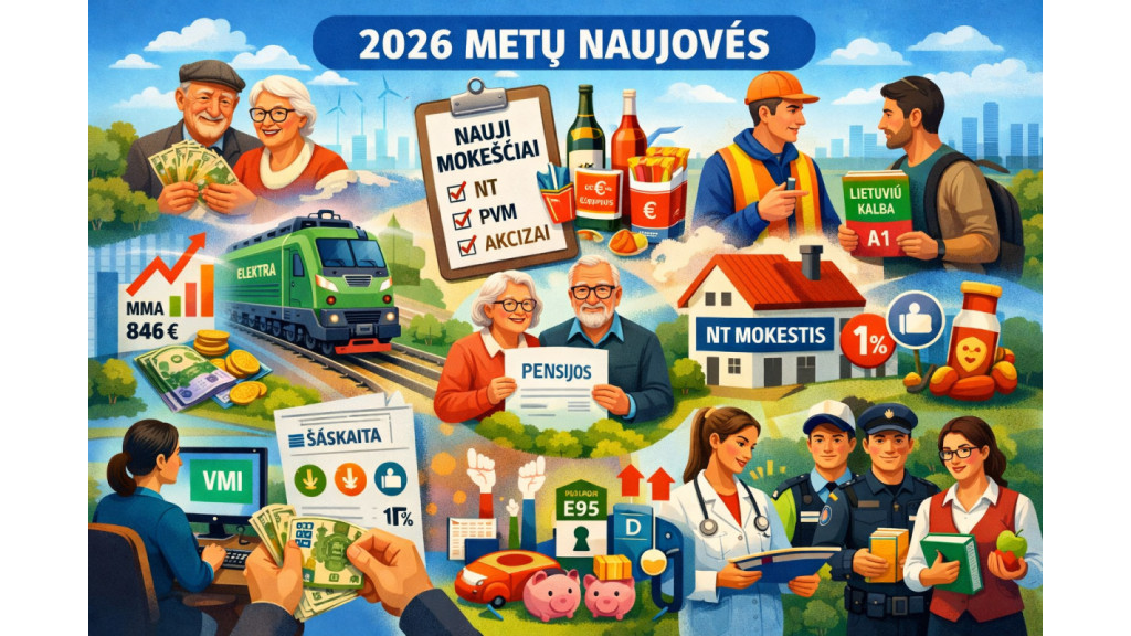 Svarbiausi 2026 metų pokyčiai – ką turėtų žinoti kiekvienas palangiškis?