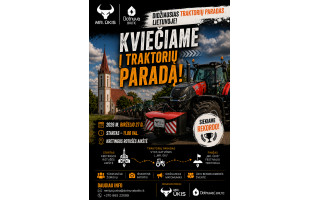 Kretingos rajone – didžiausias traktorių paradas Lietuvoje