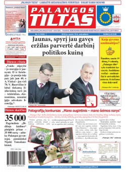 Palangos tilto laikraštis, Data: 2016-01-18, Numeris: 5(1439) 