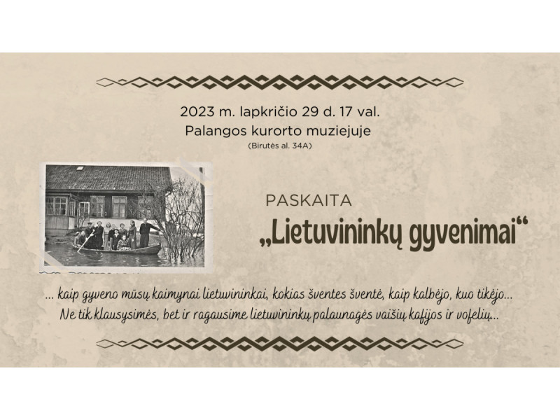 Palangos kurorto muziejuje vyks susitikimas su lietuvninkais