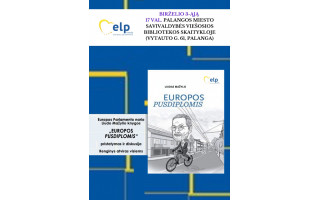 Bibliotekoje – Liudo Mažylio knygos „Europos pusdiplomis“ pristatymas ir diskusija