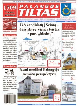 Palangos tilto laikraštis, Data: 2016-09-15, Numeris: 69 (1503) 