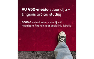 Vilniaus universiteto 450-mečio stipendija studentams, turintiems finansinių sunkumų