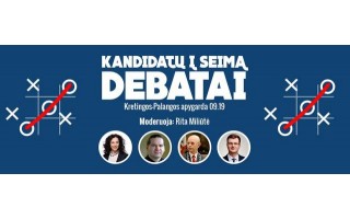 Prieš debatus Kretingoje – viltys į jaunimą ir nusivylusius rinkėjus