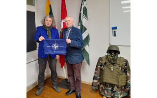 Istorinės atminties popietė su buv. Generolo J. Žemaičio Palangos 306-osios kuopos vadu Adolfu Sendrausku
