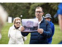 Senjorų savaitės ekskursijos po miestą su Mindaugu Surbliu. Fotografas A. Kazlauskas