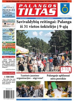 Palangos tilto laikraštis, Data: 2012-09-21, Numeris: 72 (1115) 