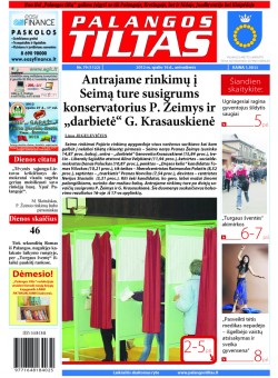 Palangos tilto laikraštis, Data: 2012-10-15, Numeris: 79(1122) 