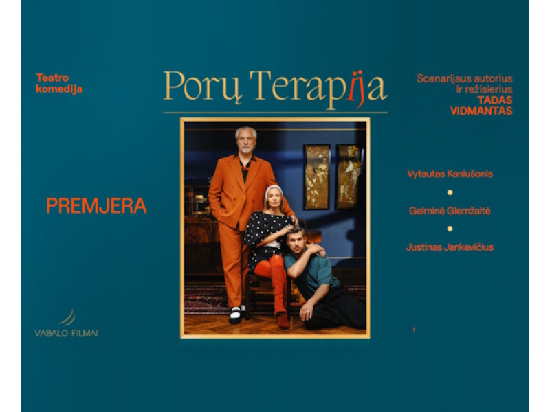 Šiandien, 19 val., Palangos koncertų salėje kviečia teatro komedija „Porų terapija“