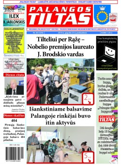 Palangos tilto laikraštis, Data: 2014-05-22, Numeris: 38(1276) 