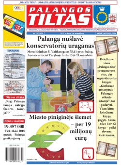 Palangos tilto laikraštis, Data: 2015-03-02, Numeris: 16 (1352) 