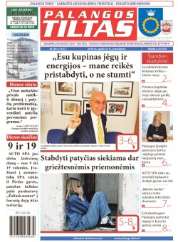 Palangos tilto laikraštis, Data: 2016-10-23, Numeris: 80 (1514) 