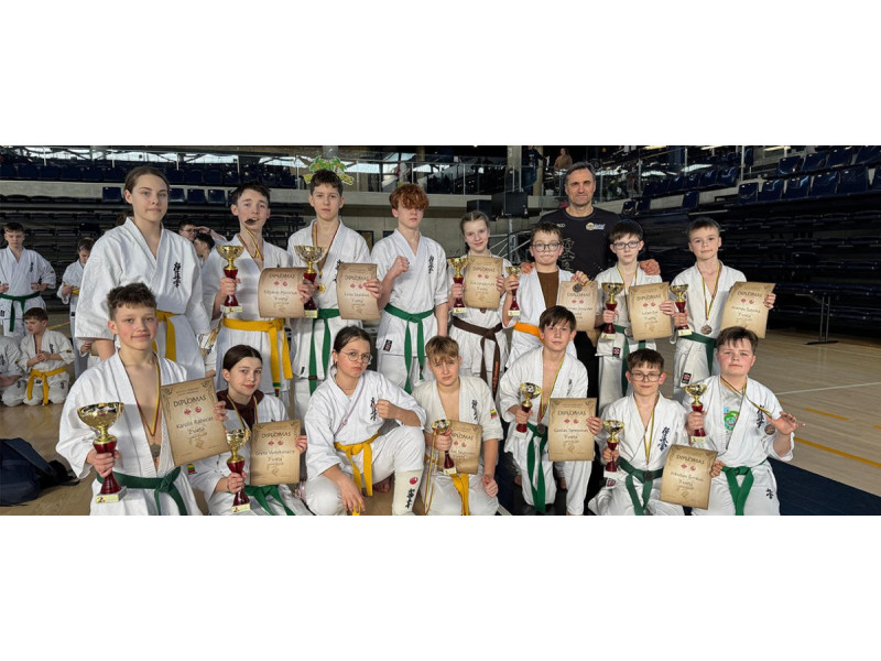 Karate mokyklos "Shodan" auklėtinių komanda - stipriausia Lietuvos vaikų-jaunučių čempionate šešioliktus metus iš eilės