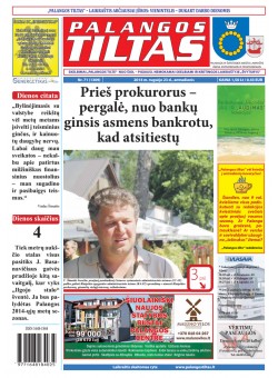 Palangos tilto laikraštis, Data: 2014-09-22, Numeris: 71 (1309) 