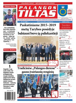 Palangos tilto laikraštis, Data: 2019-03-31, Numeris: 13 (1688) 
