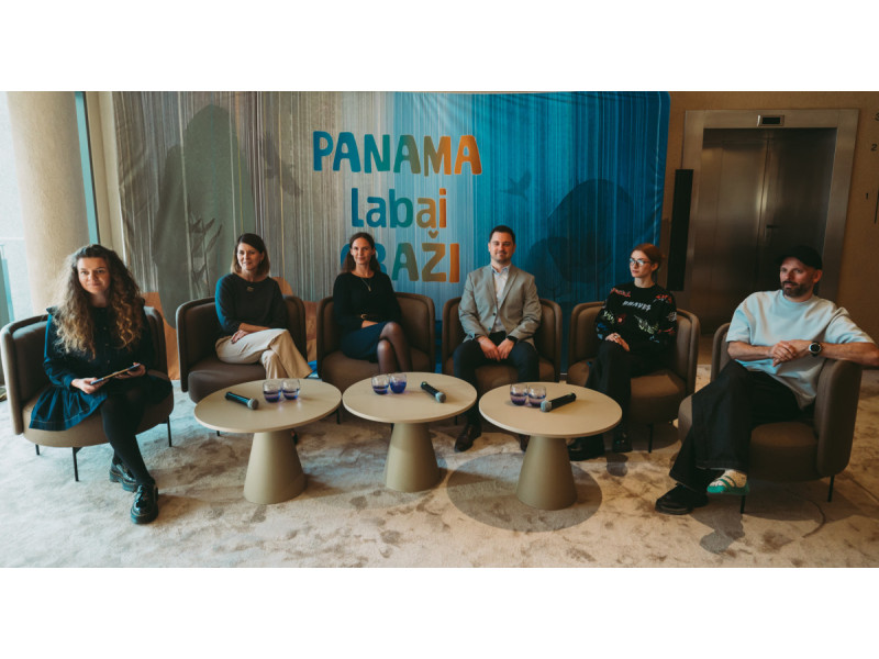 „Panama labai graži“ spaudos konferencija. Eglės Sabaliauskaitės nuotrauka