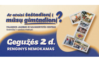 Palangos jaunimo ir savanorystės centras kviečia į 1-ąjį gimtadienį