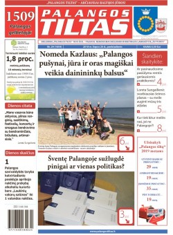 Palangos tilto laikraštis, Data: 2018-07-19, Numeris: 29(1654) 