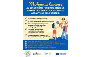 Organizuojami tėvystės mokymai