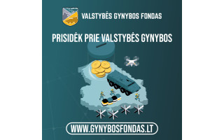 Kviečiame aukoti Valstybės Gynybos fondui ir taip prisidėti prie Lietuvos kariuomenės stiprinimo