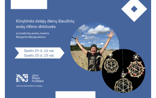 Kūrybinės dviejų dienų šiaudinių sodų rišimo dirbtuvės
