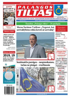 Palangos tilto laikraštis, Data: 2019-10-04, Numeris: 40 (175) 