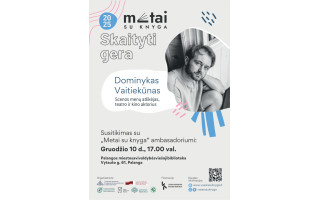 Susitikimas su Dominyku Vaitiekūnu Palangos viešojoje bibliotekoje