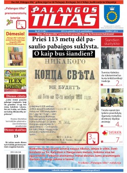 Palangos tilto laikraštis, Data: 2012-12-20, Numeris: 97 (1140) 