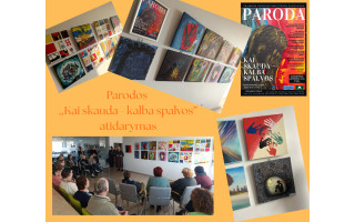 Parodos ,,Kai skauda – kalba spalvos” paroda