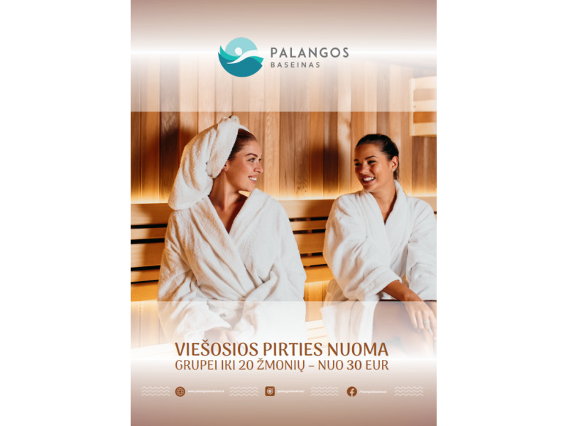 Palangos baseine - viešosios pirties nuoma