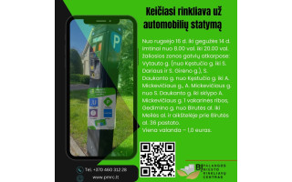 Keičiasi rinkliava už automobilių statymą