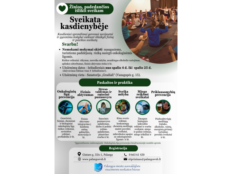 Mokymai „Sveikata kasdienybėje“