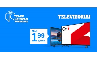 „Tele2“ nuolaidos telefonams, televizoriams, robotams dulkių siurbliams ir draudimui