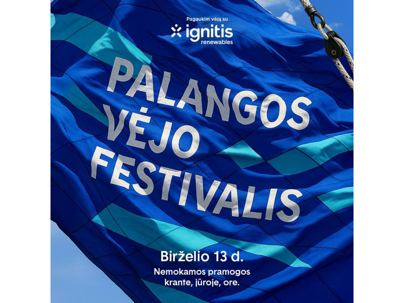 Birželio 13 d. Palangoje šėls Vėjo festivalis