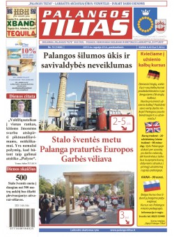 Palangos tilto laikraštis, Data: 2015-09-24, Numeris: 72(1408) 