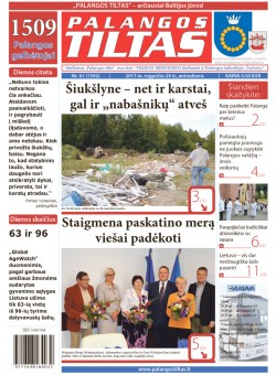 Palangos tilto laikraštis, Data: 2017-08-27, Numeris: 61(1592) 