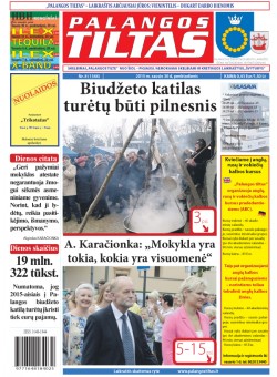 Palangos tilto laikraštis, Data: 2015-01-29, Numeris: 8(1344) 
